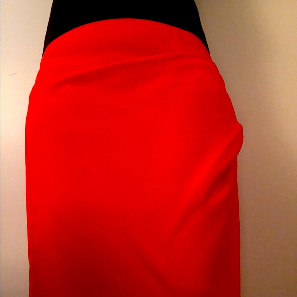 ZARA Woman Dressy Red Skirt Size L